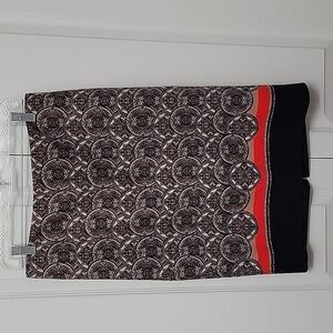 Lord & Taylor, Size 6, NEW with Tag Mediallion Print Pencil Skirt, Lined